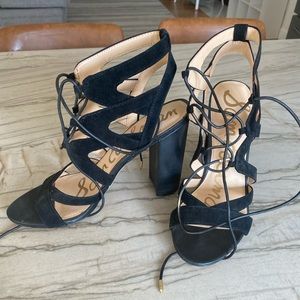 Sam Edelman Yardley lace up sandals black size 8.5
